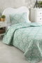 L'essentiel linge de maison Colcha individual Verde agua